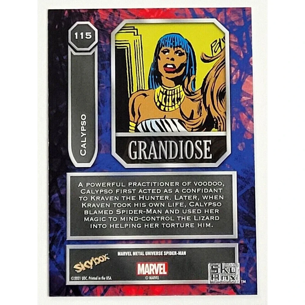 2022 MARVEL METAL UNIVERSE‎ SPIDER-MAN CALYPSO GRANDIOSE HIGH SERIES #115